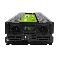 Green Cell PowerInverter LCD 24 V 3000W/60000W měnič napětí do auta s displejem - čistá si (2)