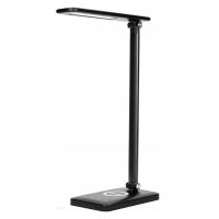 Virone kancelářská lampa Isiyo, hliník+ABS, černá, 390lm, 3 druhy svícení, IP20, bezdrátov (3)