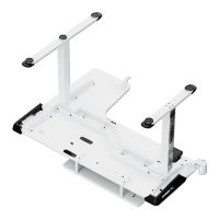 ULTRADESK Herní stůl WINGER - bílý, 111x155x60 cm, 75-122 cm, elektricky nastavitelná výšk (7)