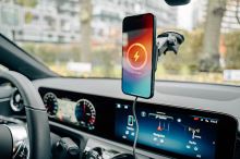 Verbatim držák mobilu do auta, s bezdrátovým nabíjením, technologie Qi, černá (5)