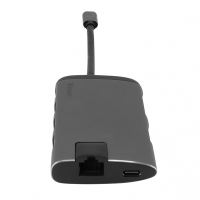 VERBATIM 49142 - USB (3.1) hub 6-port šedá délka kabelu 15cm 1x USB C USB A HDMI Eth (4)
