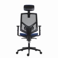 Powerton Kancelářské ergonomické křeslo Tina, Tmavě modré (4)