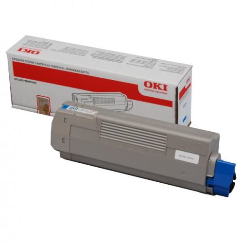 OKI originální toner 44315307, cyan, 6000str.