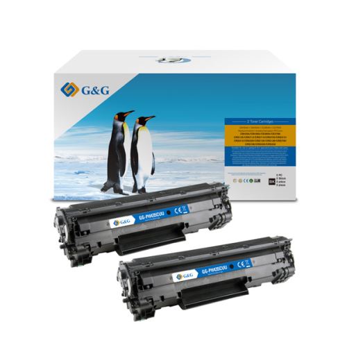 G&G kompatibilní toner s HP CB435A, CB436A, CE285A, CE278A, CANON CRG128, NT-PH435CUU, HP