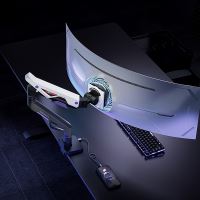 Powerton ERGO STRYNX Polohovatelný držák pro monitor, bílo/černá, 2-30KG, svorka, 24"- 57" (6)
