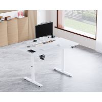 Pracovní stůl, elektricky nastavitelná výška, 120X60 cm, 72-117 cm, HIGHLANDER WHITE, bílý (6)