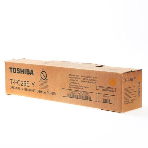 TOSHIBA originální toner TFC25EY, 6AJ00000081, yellow, 26800str.