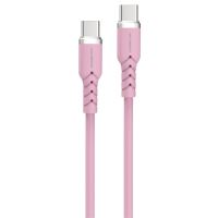 Powerton ENERGY PASTEL EDITION Kabel USB-C, 60W, 1m, silikonový, růžový Powerton ENERGY PASTEL EDITION Kabel USB-C, 60W, 1m, silikonový, růžový