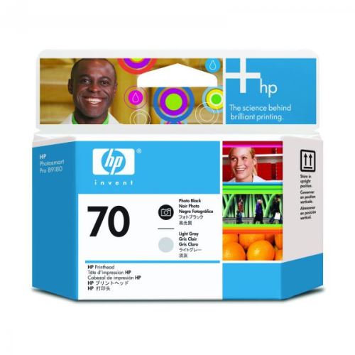 HP originální tisková hlava C9407A, HP 70, photo black/light grey