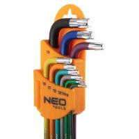 Klíče Torx 09-518, sada 9 ks, barevné, NEO TOOLS (3)
