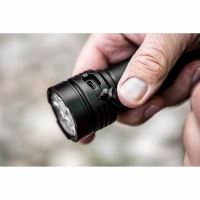LED dobíjecí baterka, 1x4000 mAh, hliník, černá, funkce zoom, 3 druhy svícení,IPX4, USB do (4)