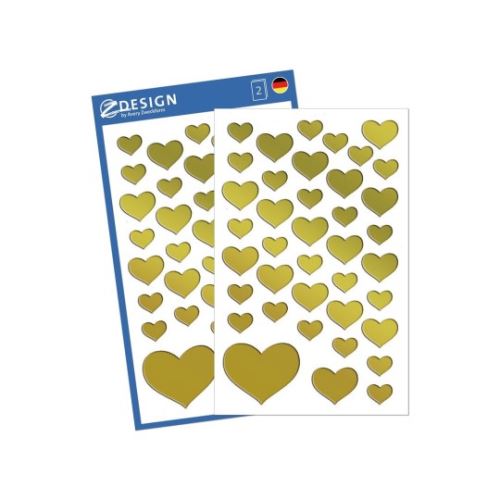 AVERY Z-DESIGN Zlatá srdíčka - 53282