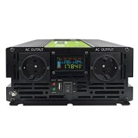 Green Cell PowerInverter LCD 12 volt 2000W/40000W měnič napětí do auta s displejem - čistá (2)