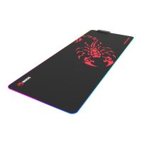 RGB Podložka pod myš, SCORP XL, černá, 800 x 300 mm, 4 mm, Marvo, USB Hub (2)