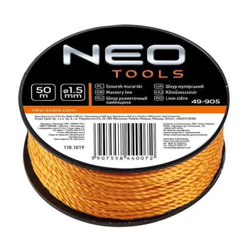Zednický provázek 50 m 49-905, NEO TOOLS