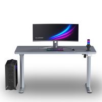 ULTRADESK Herní stůl QUEST, 140x70cm, 72-120cm, šedá-šedá (3)