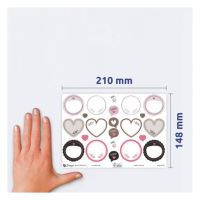 AVERY Z-DESIGN Etikety pro domácnost srdíčka - 54548 (3)