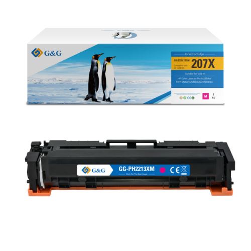 G&G kompatibilní toner s HP W2213X, NT-PH2213XM, HP 207X, magenta, 2450str.