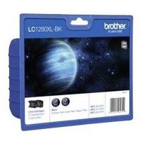 Brother originální ink LC-1280XLBKBP2, black, 2x2400str., high capacity Brother originální ink LC-1280XLBKBP2, black, 2x2400str., high capacity