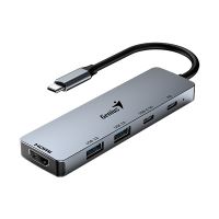 USB (3.0) hub 5-port, UH-500, šedý, Genius, 2x USB 3.0,1x HDMI,2x USB-C,Power Delivery 100 USB (3.0) hub 5-port, UH-500, šedý, Genius, 2x USB 3.0,1x HDMI,2x USB-C,Power Delivery 100