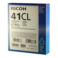 Ricoh originální gelová náplň 405766, GC41C, cyan, 600str. (1)