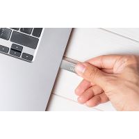 Kioxia USB flash disk, USB 3.0, 128GB, Biwako U366, Biwako U366, stříbrný, LU366S128GG4 (3)