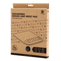 Podložka pod myš a zápěstí, Powerton Ergoline Dark Edition, ergonomická, černá, pěnová, Po (2)