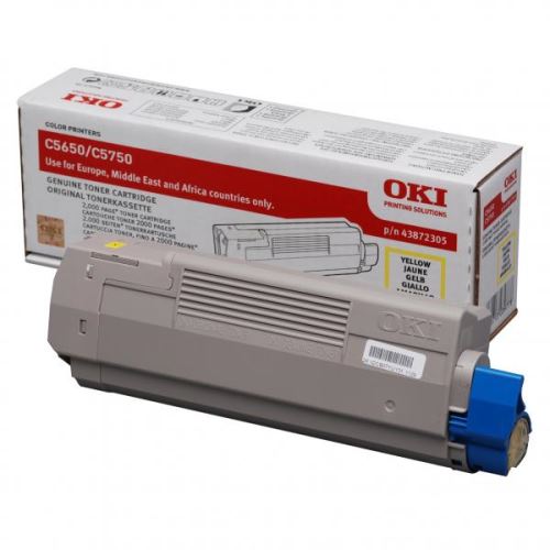 OKI originální toner 43872305, yellow, 2000str.
