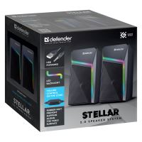 Defender reproduktory STELLAR, 2.0, 6W, černé, regulace hlasitosti, podsvícení, 100Hz~20kH (9)