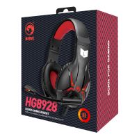 Marvo HG8928, sluchátka s mikrofonem, ovládání hlasitosti, černá, ,podsvícená typ 3.5 mm j (5)
