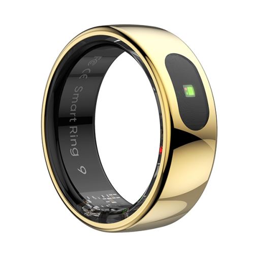 Smart RING PRO zlatý, měř.stresu, srdeč.tepu, monitoring spánku, 12, Powerton