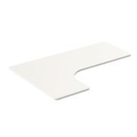 Powerton ERGO EDGE TOP Deska stolu rohová 160x110-60x2,5 cm, bílá - POšKOZENý PřEPRAVNí OB Powerton ERGO EDGE TOP Deska stolu rohová 160x110-60x2,5 cm, bílá - POšKOZENý PřEPRAVNí OB