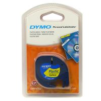 DYMO 59423, S0721620, černý tisk/žlutý podklad, 4m, 12mm, LetraTag plastová páska (1)