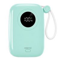 Powerton ENERGY PASTEL EDITION Powerbanka 10000mAh, 2x USB-C, 22.5W, integrované kabely, m Powerton ENERGY PASTEL EDITION Powerbanka 10000mAh, 2x USB-C, 22.5W, integrované kabely, m