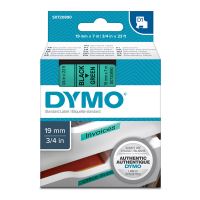 DYMO 45809, S0720890, černý tisk/zelený podklad, 7m, 19mm, D1 (1)