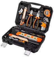 Sada nářadí, 10-200, 60 ks, velikost 1/4, kufřík,, NEO TOOLS (1)