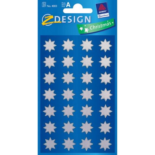 AVERY Z-DESIGN stříbrné hvězdičky