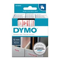DYMO 45015, S0720550, červený tisk/bílý podklad, 7m, 12mm, D1 (1)