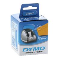 DYMO papírové štítky 50mm x 12mm, bílé, na závěsné pořadače, 220 ks, 99017, S0722460 (2)