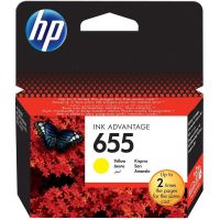 HP inkoustová kazeta 655 žlutá CZ112AE originál HP inkoustová kazeta 655 žlutá CZ112AE originál