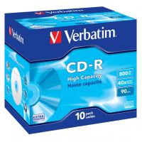 VERBATIM 43428 - CD-R High Capacity 10-pack 800MB 40x 90min. 12cm bez možnosti potis (1)