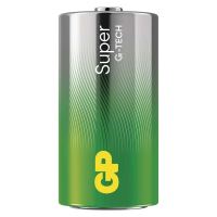 Baterie alkalická, LR14, LR14, 1.5V, GP, fólie, 2-pack, SUPER, malý monočlánek (2)