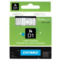 DYMO 45020, S0720600, bílý tisk/transparentní podklad, 7m, 12mm, D1 (2)