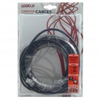 Síťový LAN kabel UTP patchcord, Cat.5e, RJ45 samec - RJ45 samec, 10 m, nestíněný, šedý, Lo (3)
