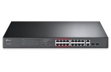 TP-Link TL-SL1218MP - 16-portový 10/100Mb/s + 2-portový gigabitový Unmanaged PoE Switch