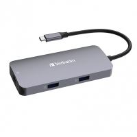 VERBATIM 32150 - USB (3.2) hub 5-port šedá délka kabelu 15cm 1x USB C 2x USB A 1x HDM VERBATIM 32150 - USB (3.2) hub 5-port šedá délka kabelu 15cm 1x USB C 2x USB A 1x HDM