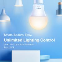 LED žárovka TP-LINK Tapo L510E, E27, 220-240V, 8.7W, 806lm, 2700k, teplá bílá, 15000h, stm (1)