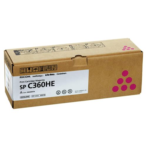 RICOH originální toner 408186, magenta, 5000str.