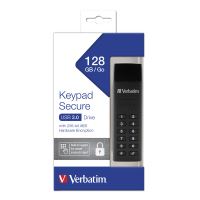 VERBATIM 49429 - 128GB USB flash disk USB 3.0 Keypad Secure černý USB A 256bitové har