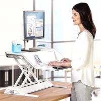 Pracovní stanice, Sit-Stand Lotus, bílá, plast-kov, Fellowes, DOPRODEJ (6)